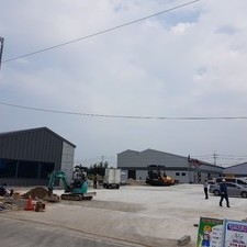 益山第3一般工業団地へ生産工場の新築工事進行現況